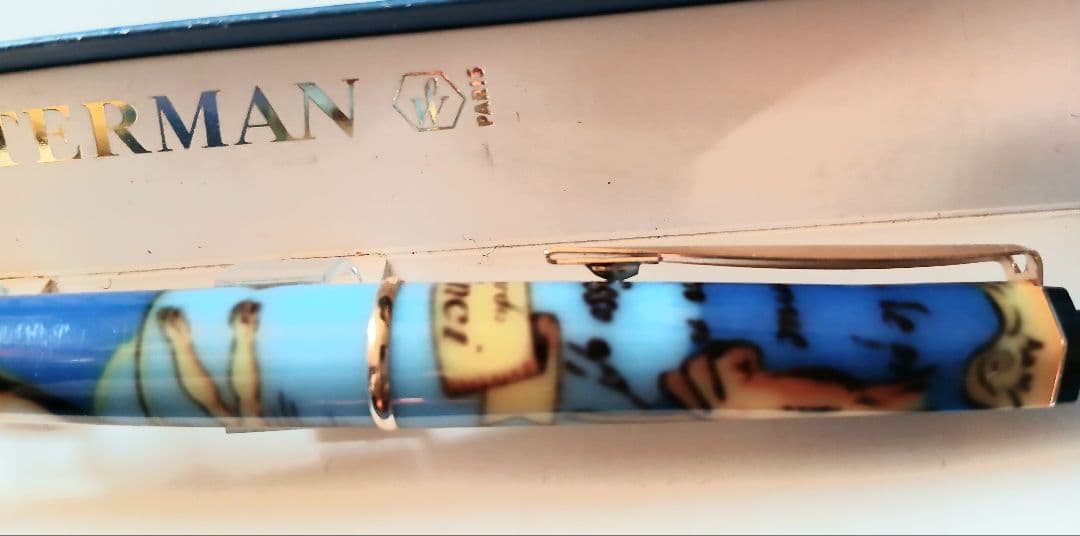 Waterman Leonardo da Vinci Mona Lisa blue ballpoint pen with sleek design and elegant finish
