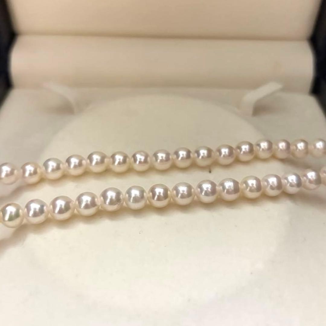 Akind Akoya white pearl necklace with 6.5-7.0mm pearls, 43cm length, 30.1g weight