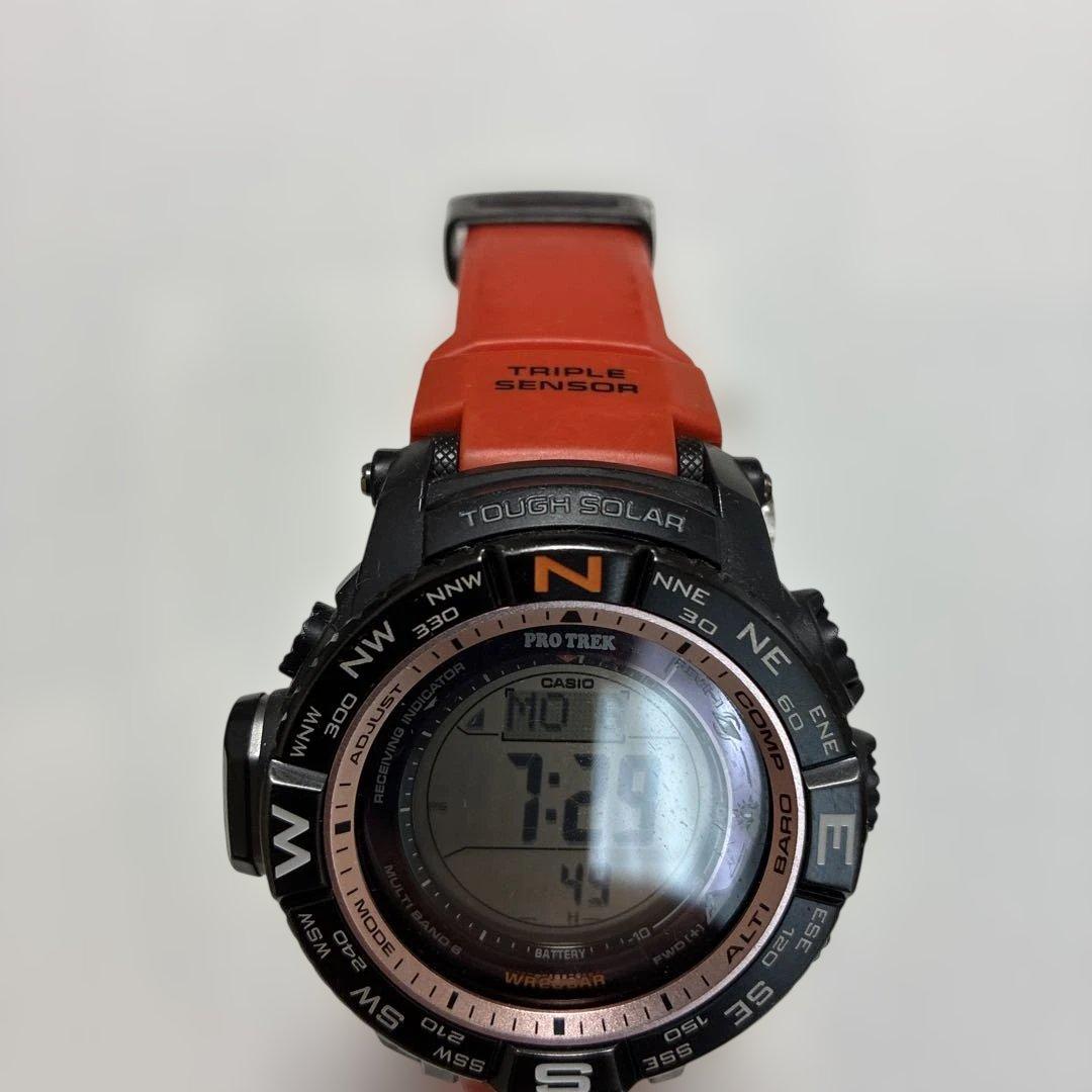 CASIO PRS-350T-7V</cs> Solar Men's Watch — Japanese