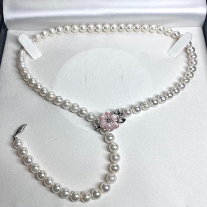 Niccolo Polo Y-shape long necklace featuring 7.0-7.5mm Akoya pearls, 54.5 cm length