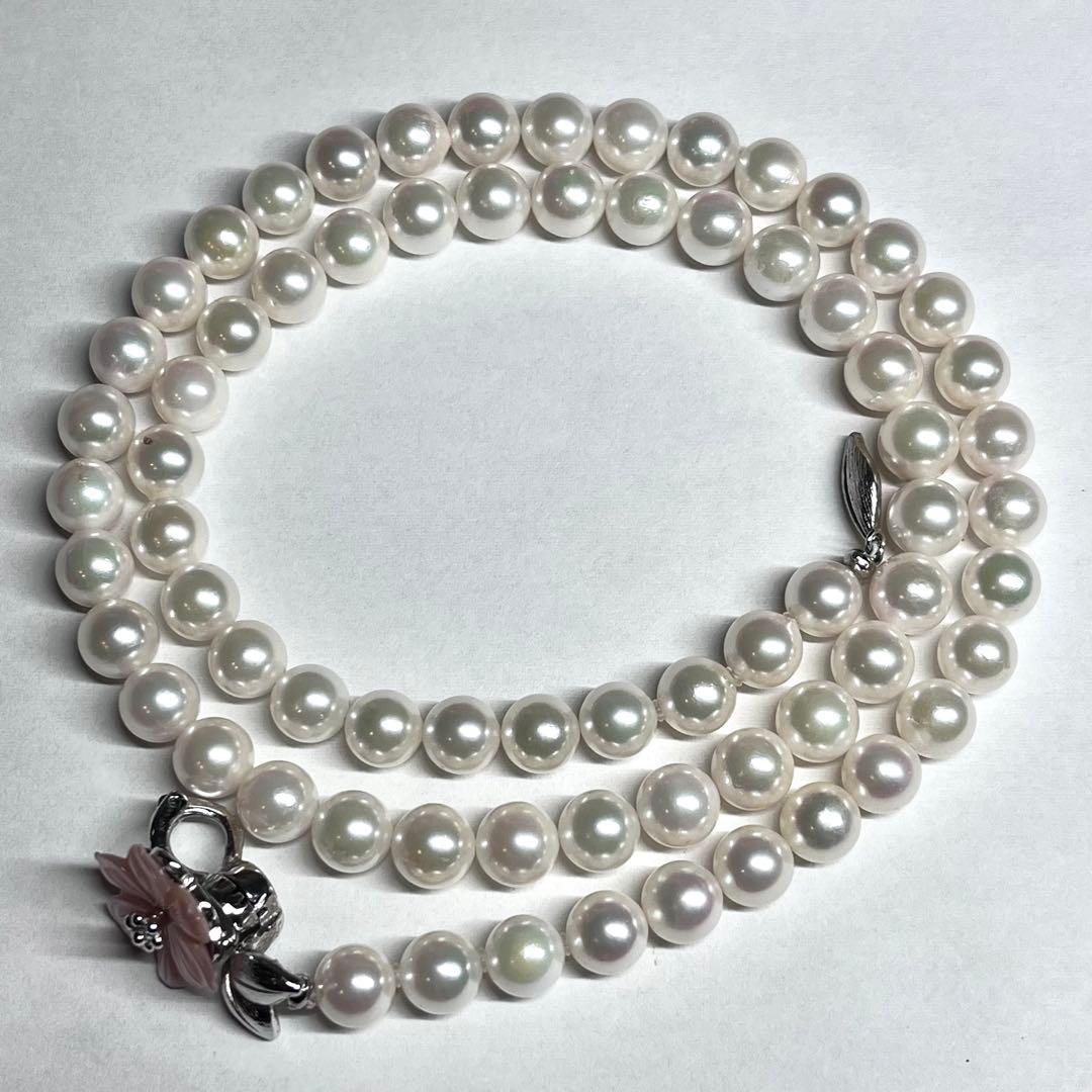 Niccolo Polo Y-shape long necklace featuring 7.0-7.5mm Akoya pearls, 54.5 cm length