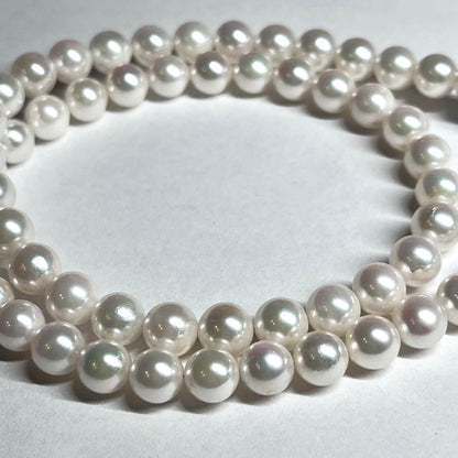 Niccolo Polo Y-shape long necklace featuring 7.0-7.5mm Akoya pearls, 54.5 cm length