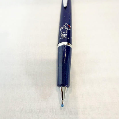 Pilot Timeline Hello Kitty ballpoint pen in navy color with glitter and Hello Kitty character design