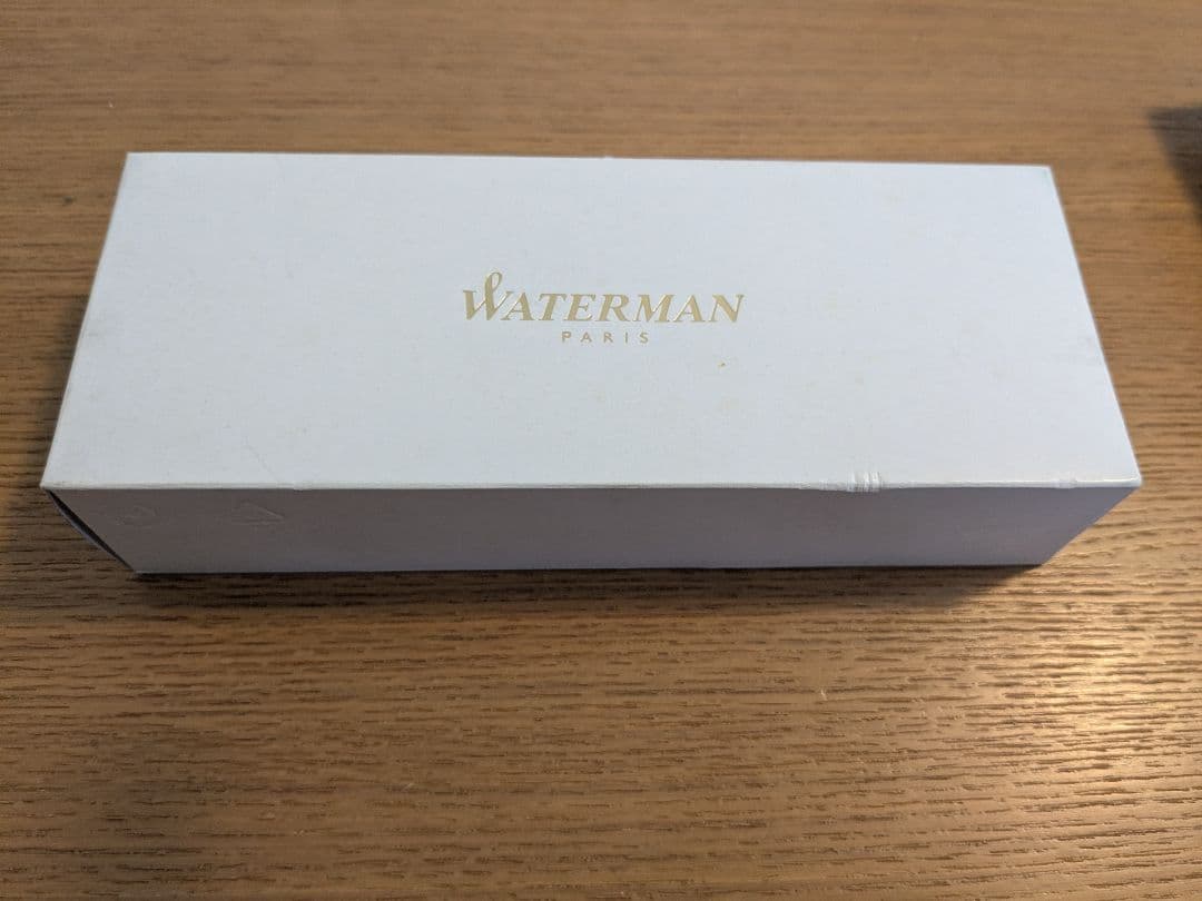 WATERMAN gold and silver ballpoint pen body only with aged stained case from 2015