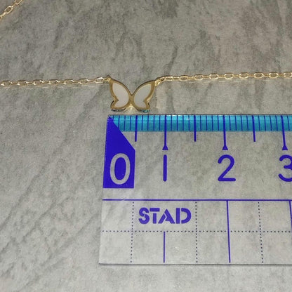 Used MIKIMOTO Pearlite necklace with K18 yellow gold and mother of pearl pendant, 43 cm length