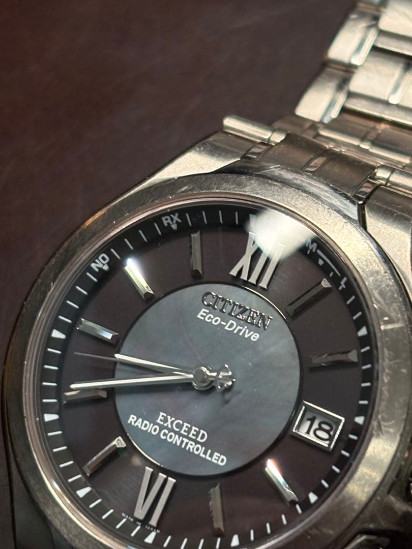 Citizen エクシード シェルダイヤル V157-0BX0 Solar Men's Watch — Japanese