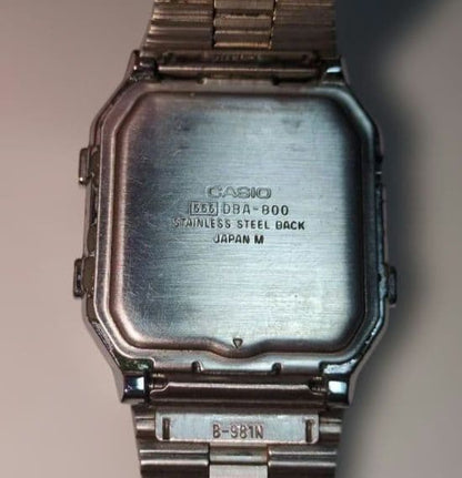 CASIO DATA BANK 2PC SET Digital Men's Watch — Japanese