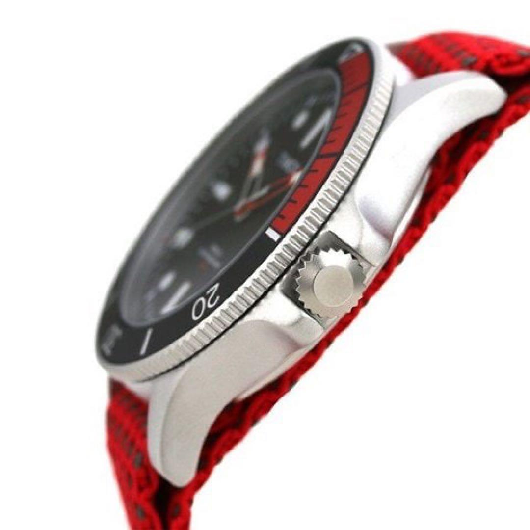 TIMEX Red Nylon Belt Quartz Men's Watch — Japanese
