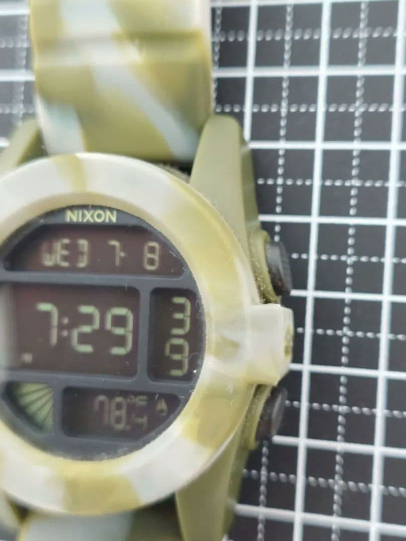 NIXON THE UNIT K1101-XXX Digital Men's Watch — Japanese