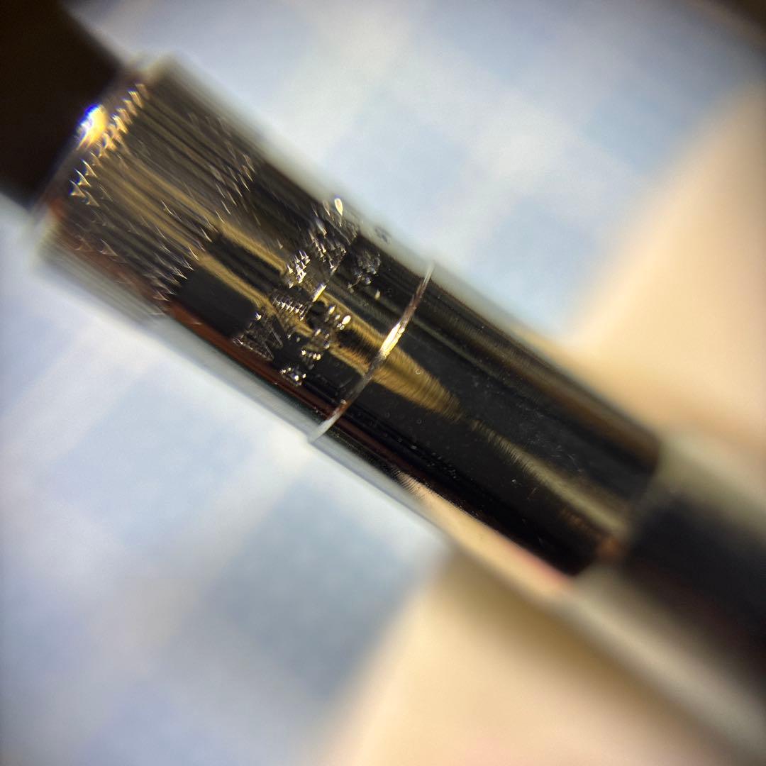 Waterman Fountain Pen with stainless steel fine tip shown with cap off on white background