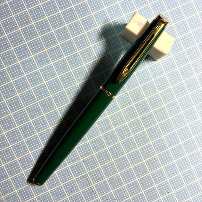 Waterman Fountain Pen with stainless steel fine tip shown with cap off on white background