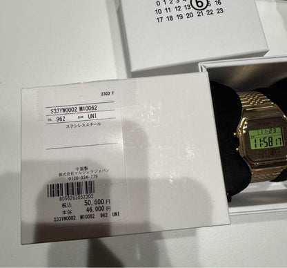 TIMEX MM6 Maison Margiela x TIMEX Gold Digital Men's Watch — Japanese