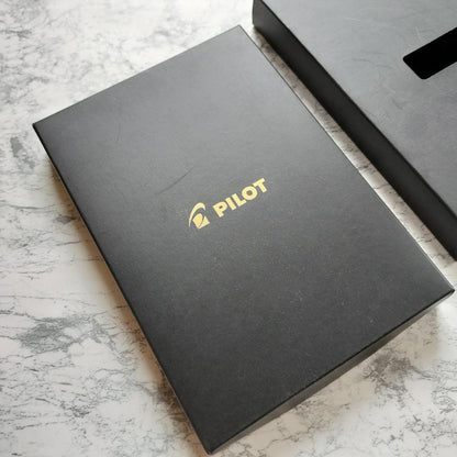 New PILOT Ruano Pen Set including ballpoint pen and mechanical pencil with pen case showing minor wear
