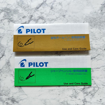 New PILOT Ruano Pen Set including ballpoint pen and mechanical pencil with pen case showing minor wear