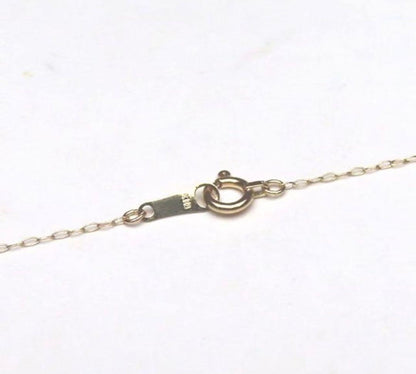 Akoya pearl necklace with 9.0mm round white blue pink pearls and 0.19ct diamond set in K18 gold