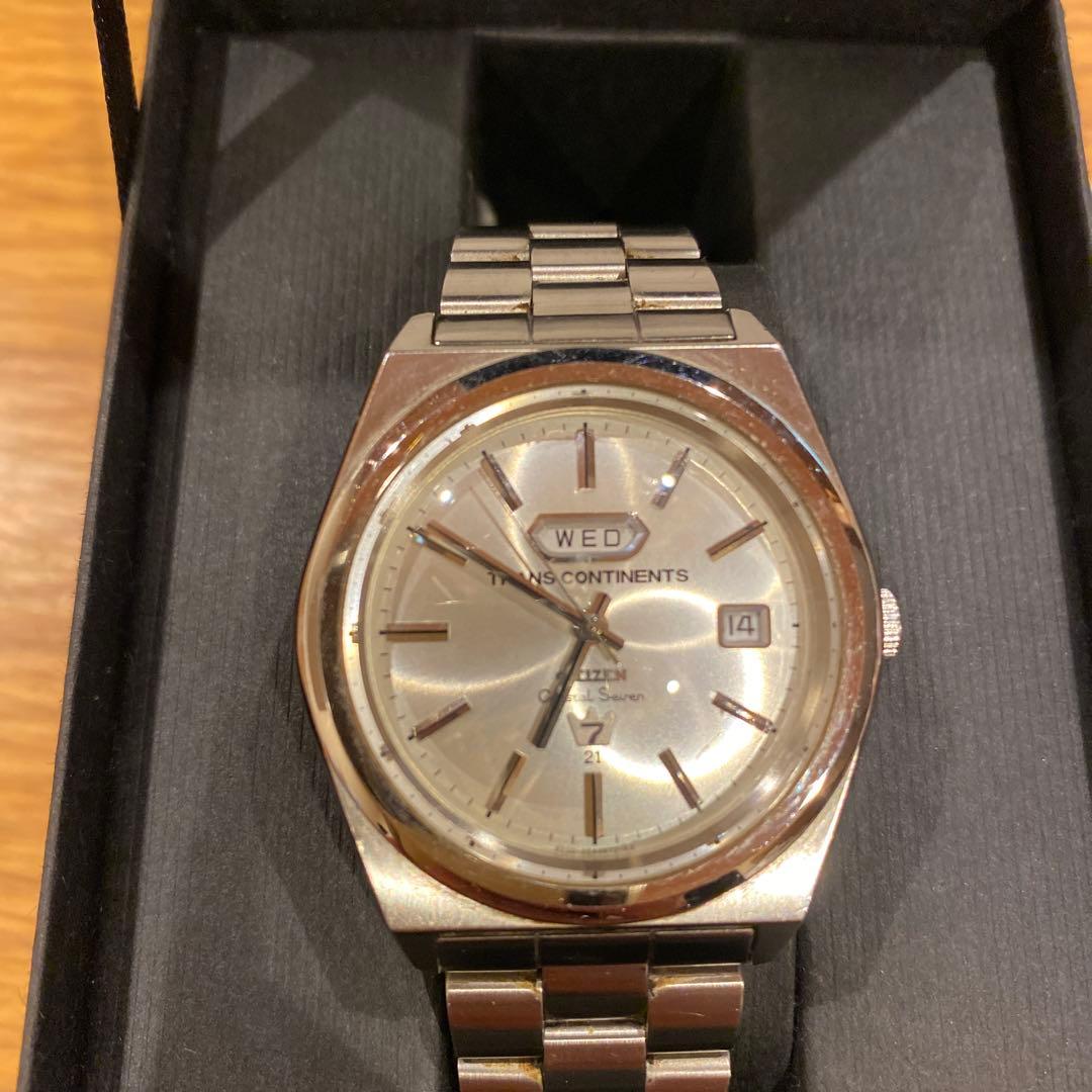 Citizen Crystal Seven Transcontinental Double Name 21-Jewel Automatic Men's Watch — Japanese