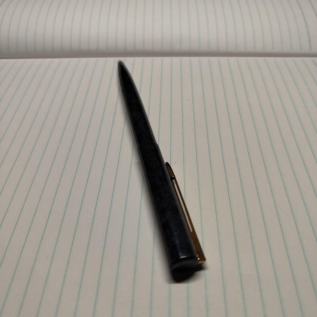 Waterman black ballpoint pen with gold clip and slim black plastic body