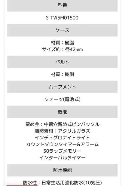 TIMEX TW5M01500 Digital Men's Watch — Japanese