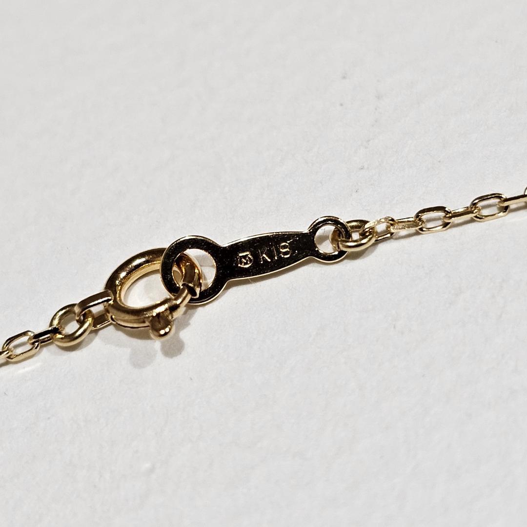 Miwa Miku Pearl Necklace with 4mm pearl on 40cm 18K yellow gold chain