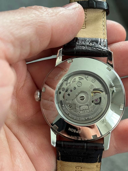 ORIENT 自動巻き時計 ホワイトダイヤル Automatic Men's Watch — Japanese