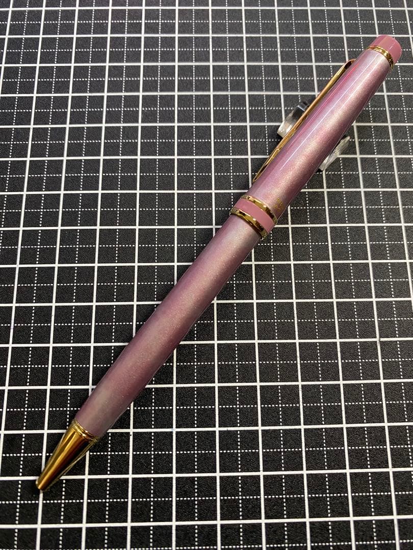 PILOT Gance Marble-Pink ballpoint pen with marble pattern and pink color, discontinued model BGRC-1MR-MAP
