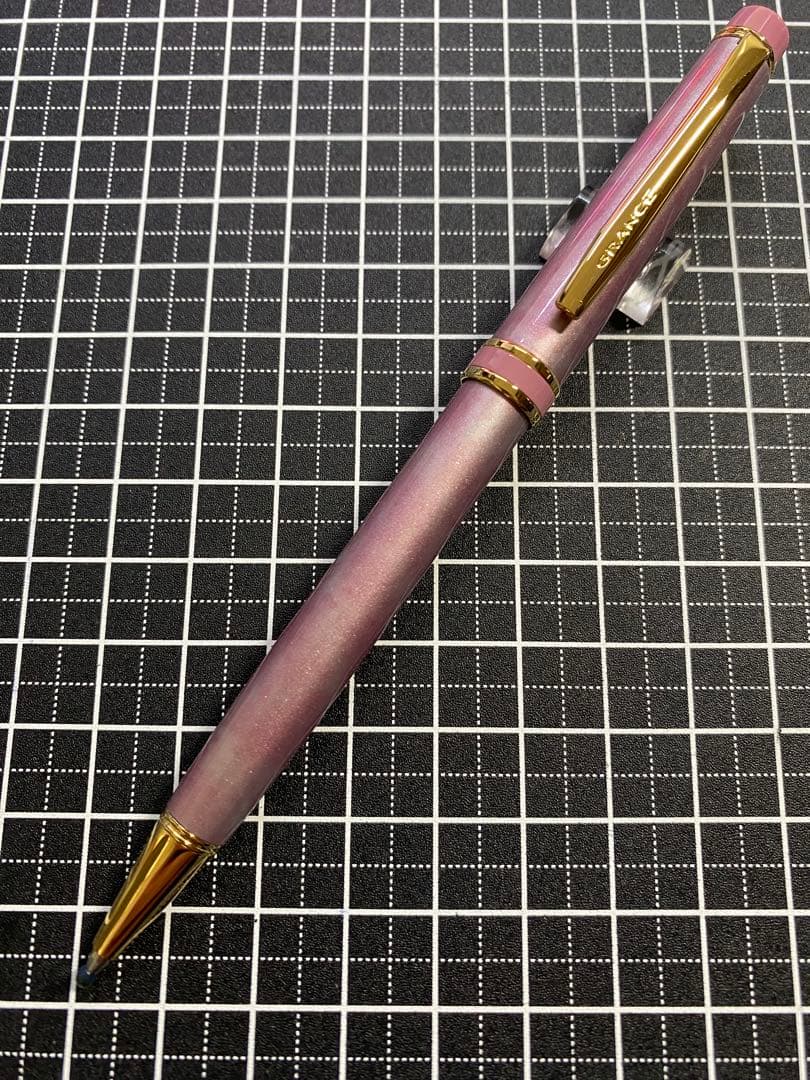 PILOT Gance Marble-Pink ballpoint pen with marble pattern and pink color, discontinued model BGRC-1MR-MAP