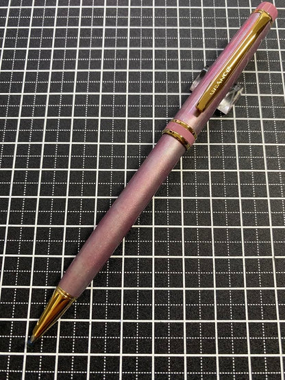 PILOT Gance Marble-Pink ballpoint pen with marble pattern and pink color, discontinued model BGRC-1MR-MAP