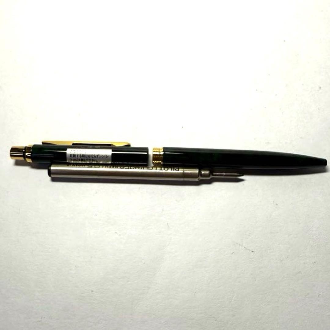 Pilot Luerno mechanical pencil and ballpoint pen set in green and black marble finish