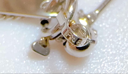 Pt850 natural multi-color Akoya pearl station necklace with adjustable slide pin type chain
