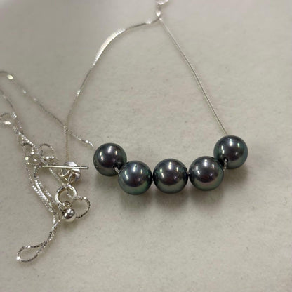 Ise-Shima Ago Bay Akoya Pearl Necklace with 7-7.3mm pearls and 42cm adjustable S925 chain