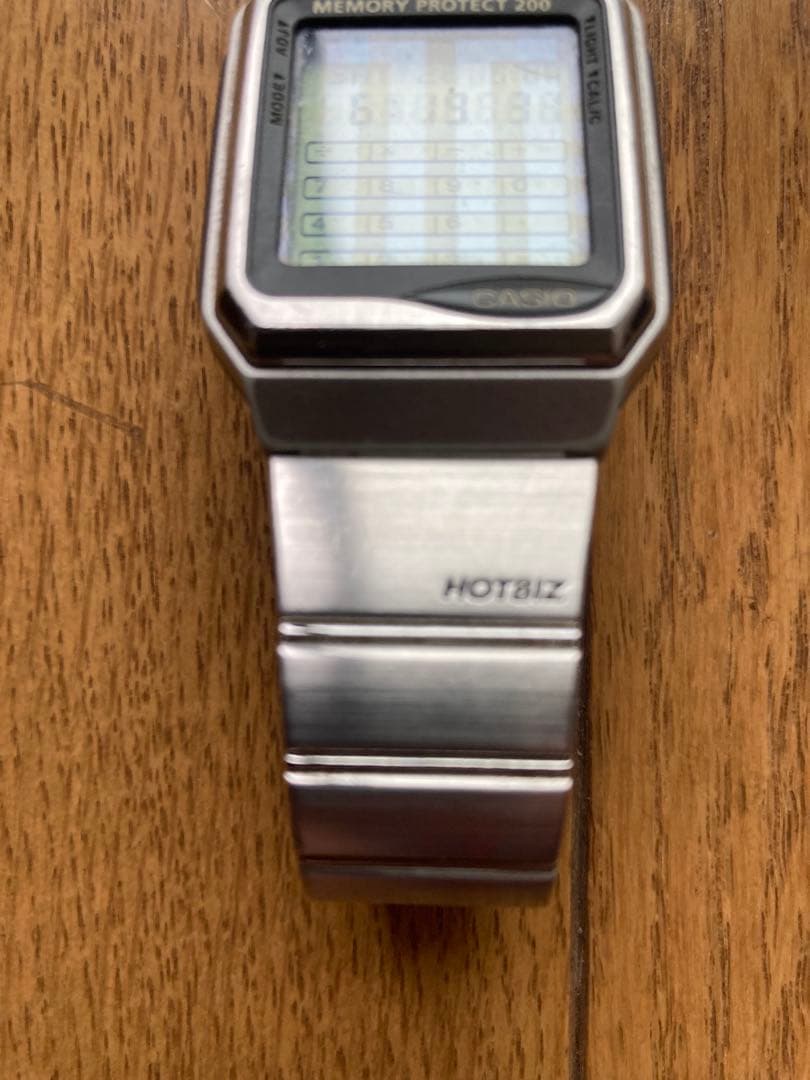 CASIO HOTBIZ Data Bank Touchpad Digital Men's Watch — Japanese