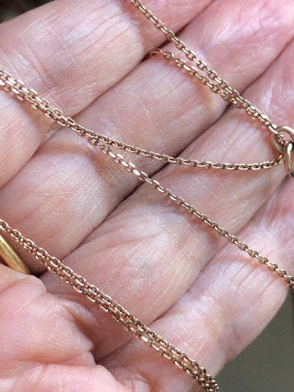 Agete K10 gold chain necklace measuring 50cm in length and weighing 2.01 grams