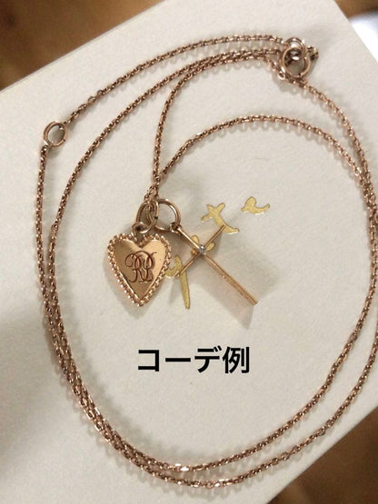 Agete K10 gold chain necklace measuring 50cm in length and weighing 2.01 grams