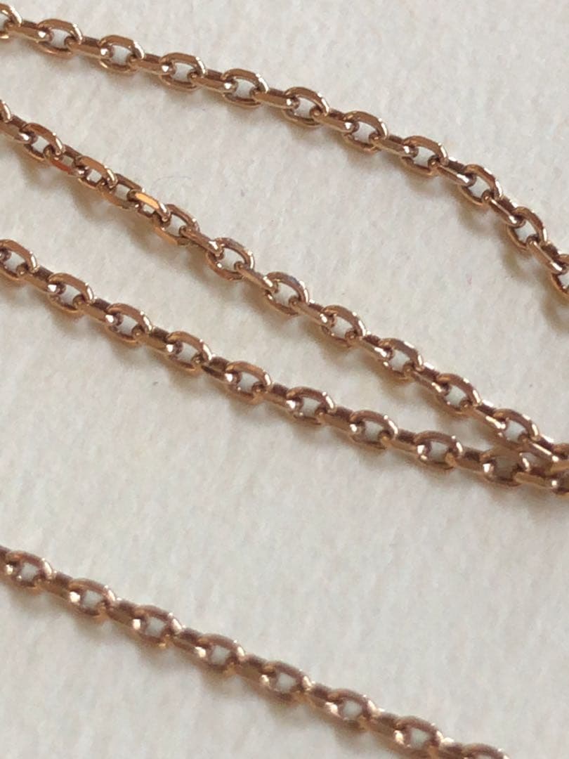 Agete K10 gold chain necklace measuring 50cm in length and weighing 2.01 grams