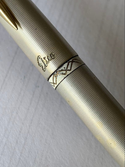 Pilot fountain pen with 22K gold nib showing slight discoloration on the body