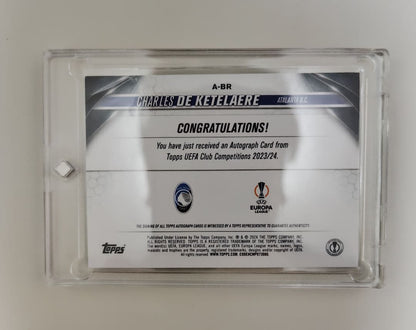 Topps Charles De Catteler Signature Card — Japanese