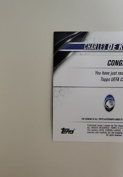 Topps Charles De Catteler Signature Card — Japanese