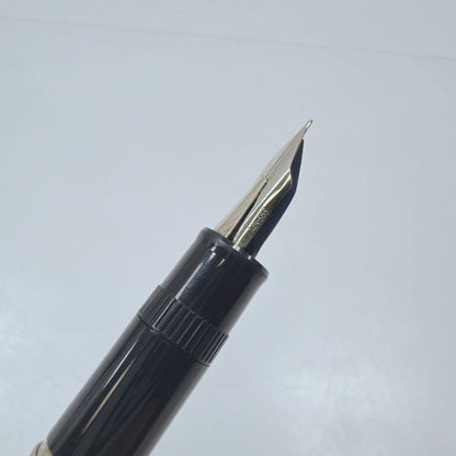 Used PILOT Justus K2446 14K 585 fine point fountain pen with case showing surface wear