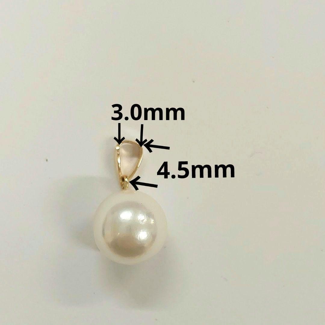 K18 yellow gold necklace with 9mm white pink round Akoya pearls and included jewelry pouch