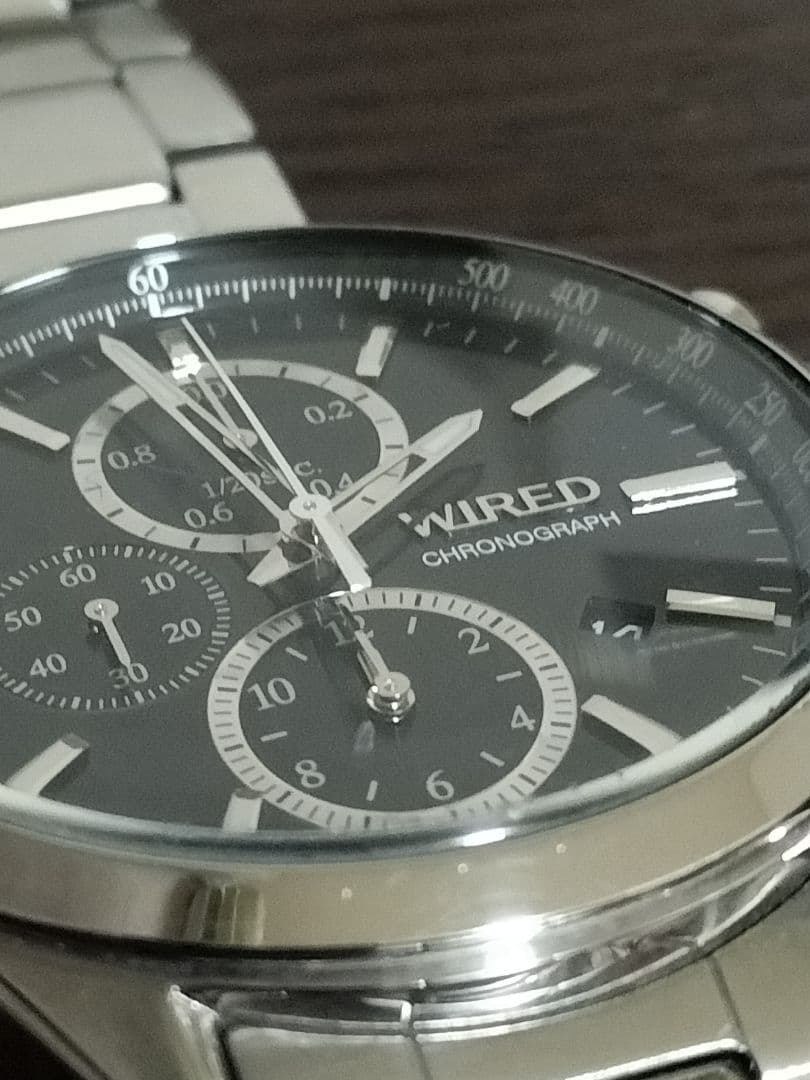 SEIKO WIRED Chronograph Black Quartz Men's Watch — Japanese