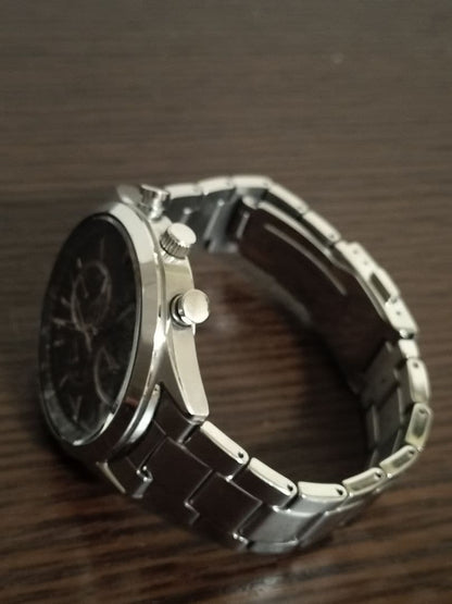 SEIKO WIRED Chronograph Black Quartz Men's Watch — Japanese