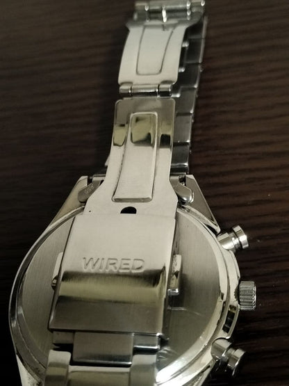 SEIKO WIRED Chronograph Black Quartz Men's Watch — Japanese