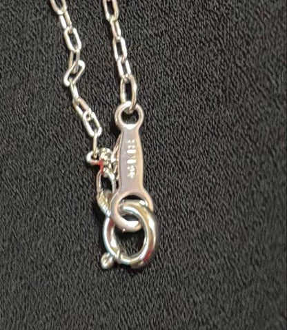 Mikimoto 7.6mm white Akoya pearl pendant in 18K white gold with little bean chain and box
