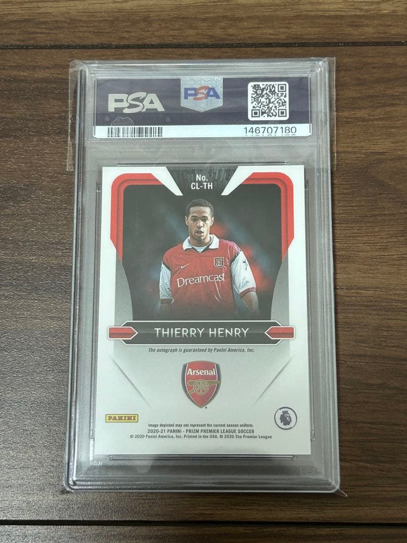 PSA8以下 Thierry Henry Autograph — Japanese