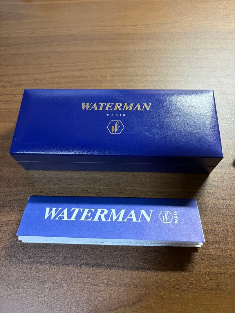 WATERMAN Metropolitan ballpoint pen in black and gold with a dedicated box case