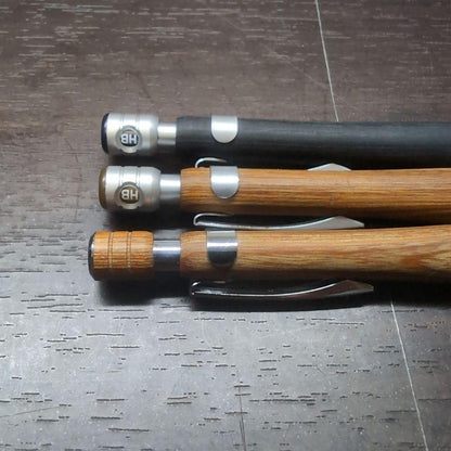 Three PILOT pens in black and yellow colors, models S20 0.5, S20 0.3, and S30 0.5