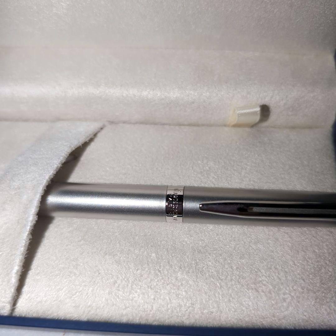 Waterman Metropolitan ES pen in Satin CT stainless steel with black ink, new and unused