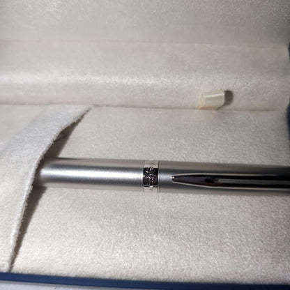 Waterman Metropolitan ES pen in Satin CT stainless steel with black ink, new and unused