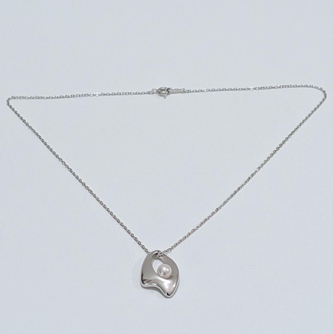 2064 Mikimoto pearl necklace with 5.5mm pearls and 40cm SV925 sterling silver chain
