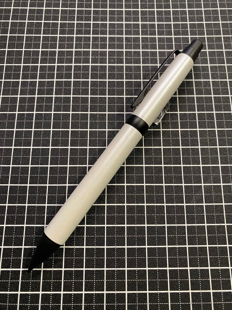 Pilot Stanza Black Chrome Finish Mechanical Pencil in pearl white, model HST-6SR-PW